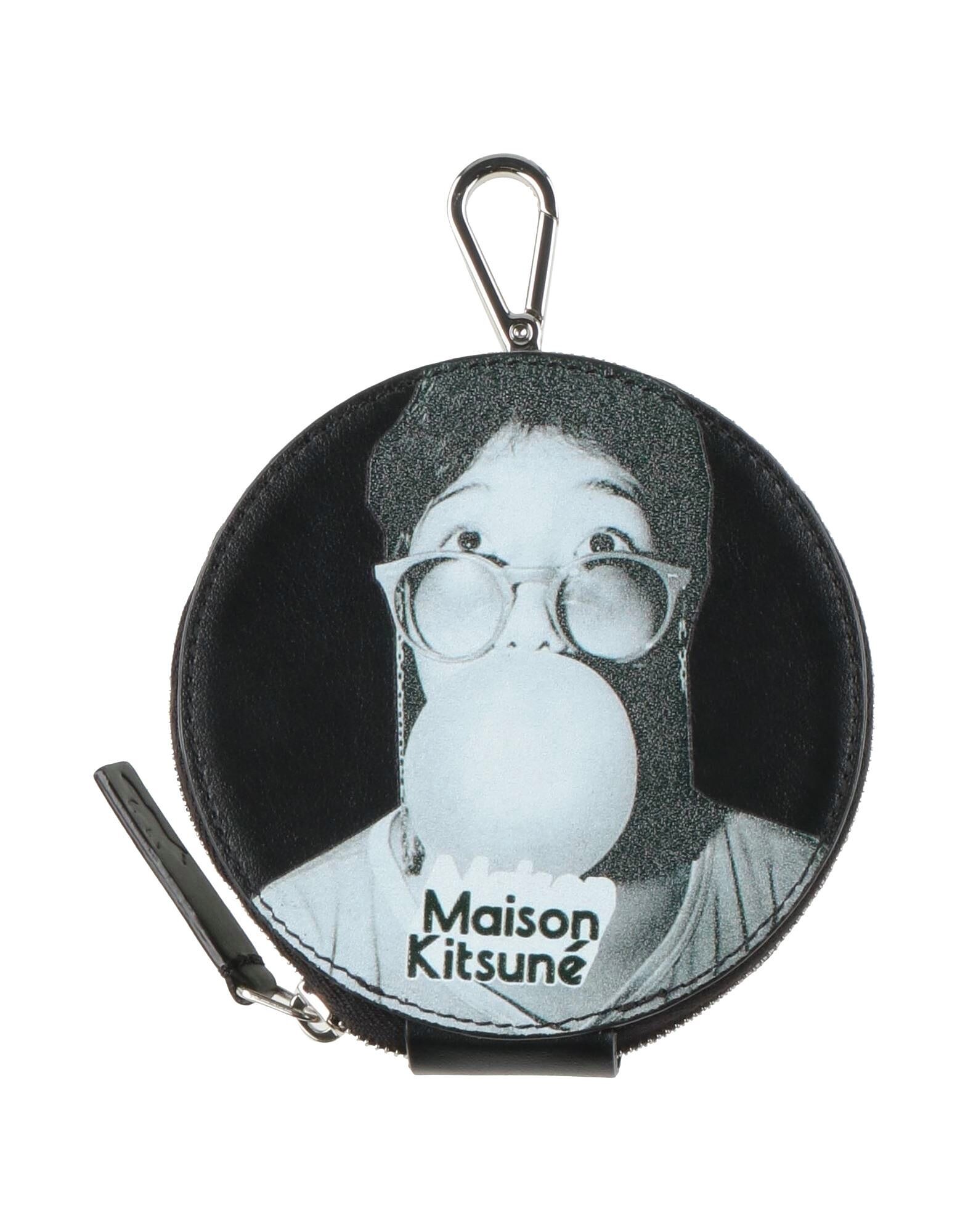 

Кошелек для монет Maison Kitsuné, черный