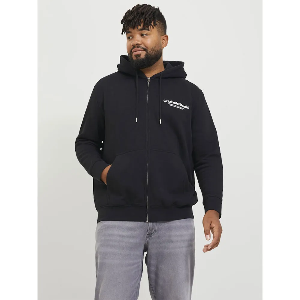 

Толстовка Jack & Jones Vesterbro Plus full zip, черный