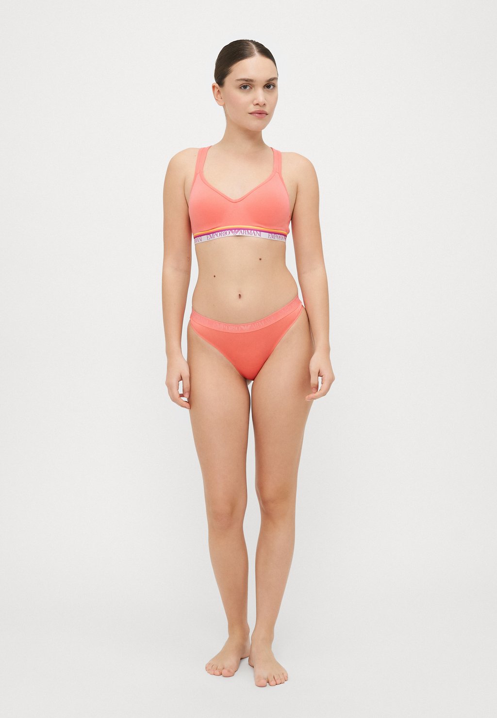 

Стринги THONG 2 PACK Emporio Armani, розовый