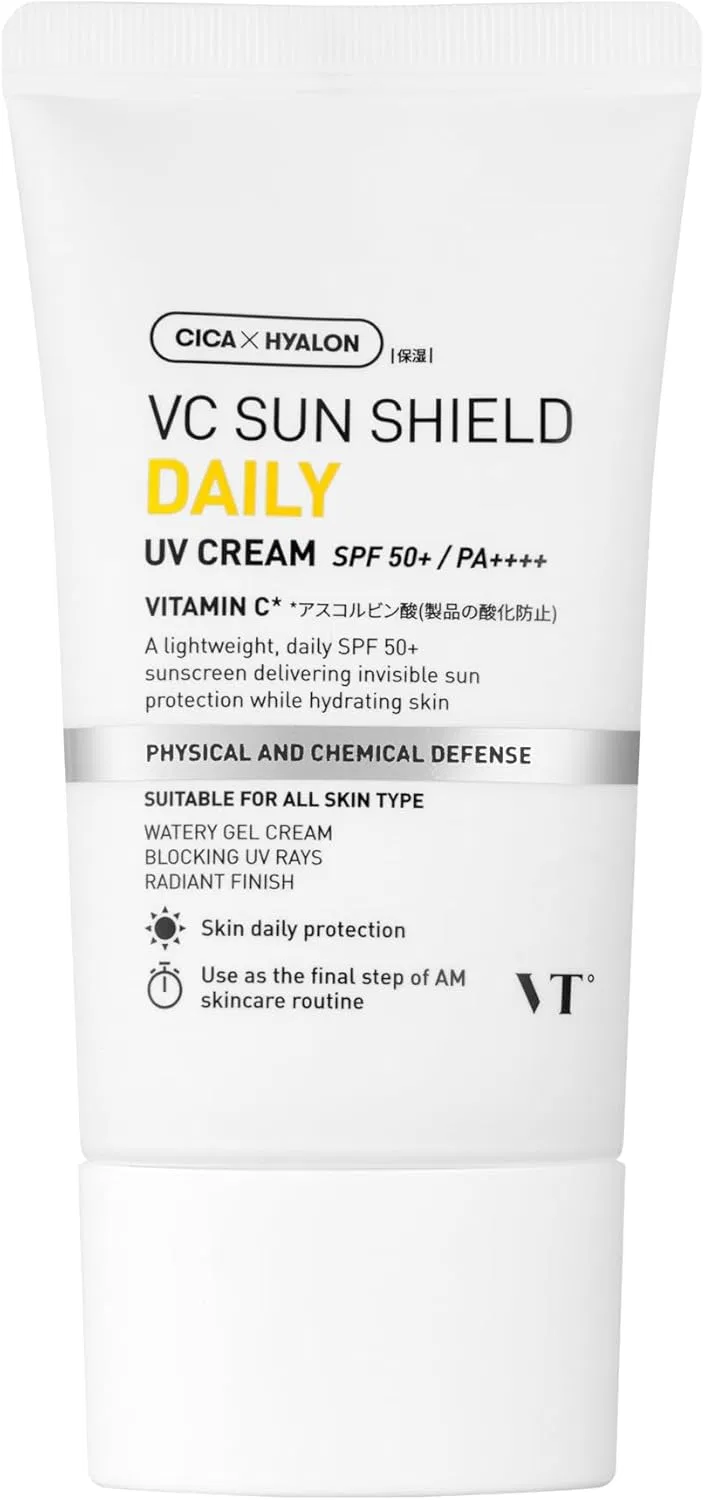Солнцезащитный крем VT COSMETICS VC Sunshield UV Cream SPF50+ PA++++ 50 г белый