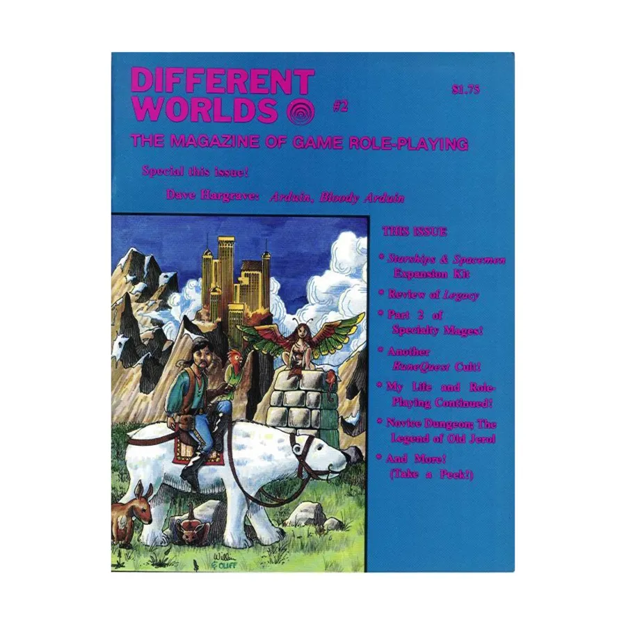 

Журнал #2 "Starships & Spacemen Expansion Kit, RuneQuest Cult", Different Worlds Magazine