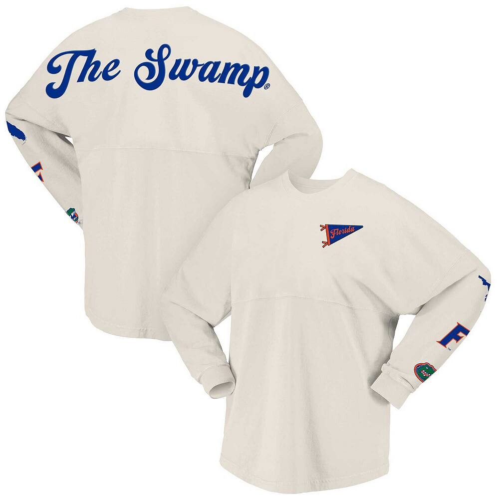 

Женская футболка Spirit из джерси Natural Florida Gators Local с длинными рукавами Spirit Jersey, цвет Fld Beige