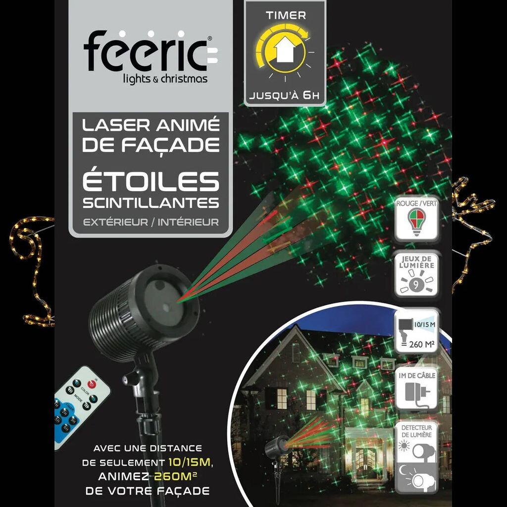 

Рождественский проектор, звезды, 260м² Fééric Lights and Christmas