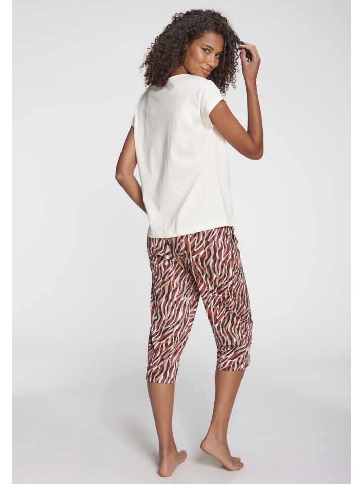

VIVANCE DREAMS Брюки-капри с красно-черным узором