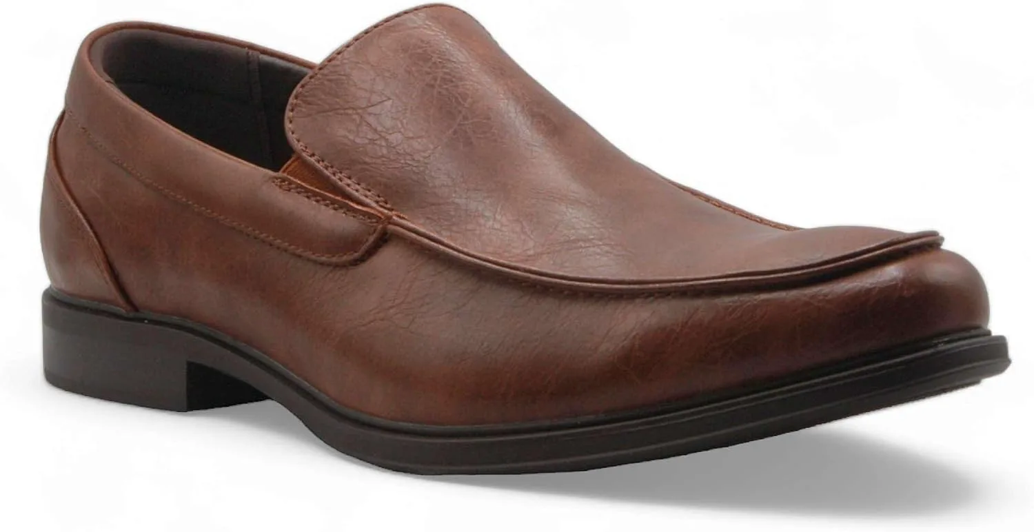 

Мужские классические лоферы на каблуке 99374 с квадратным носком, без шнуровки Jazamé, коричневый