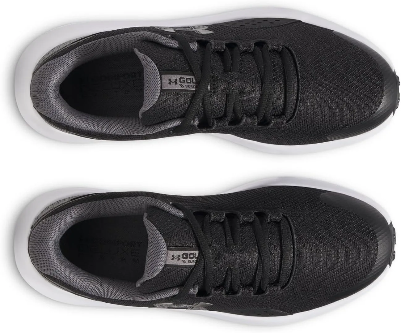 Мужские гольф-кроссовки Under Armour Surge, черный/металлик — фото 3