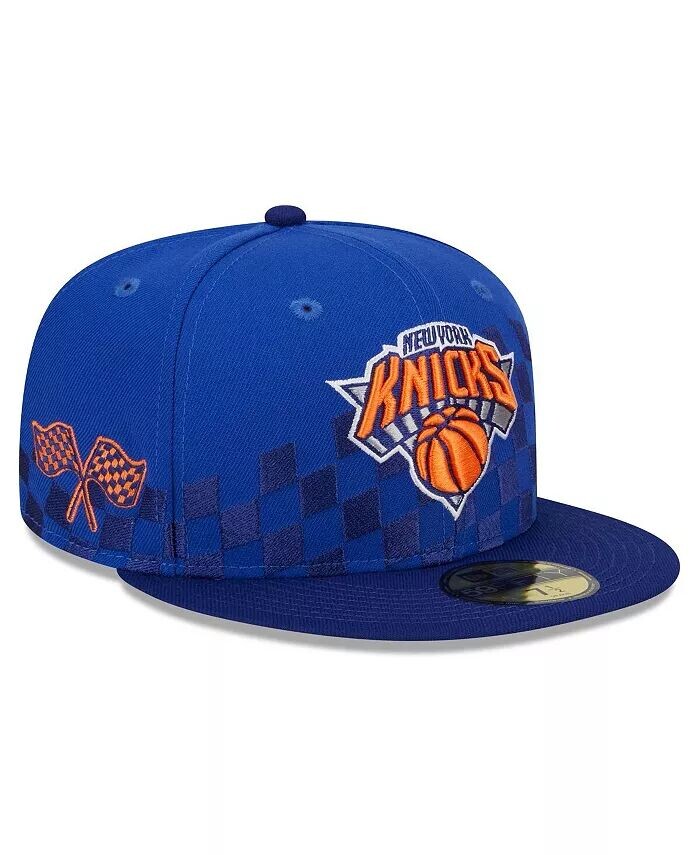 

Мужская синяя бейсболка New York Knicks 2024 NBA All-Star Game Rally Drive Checkerboard 59FIFTY Crown Fitted Hat New Era, синий