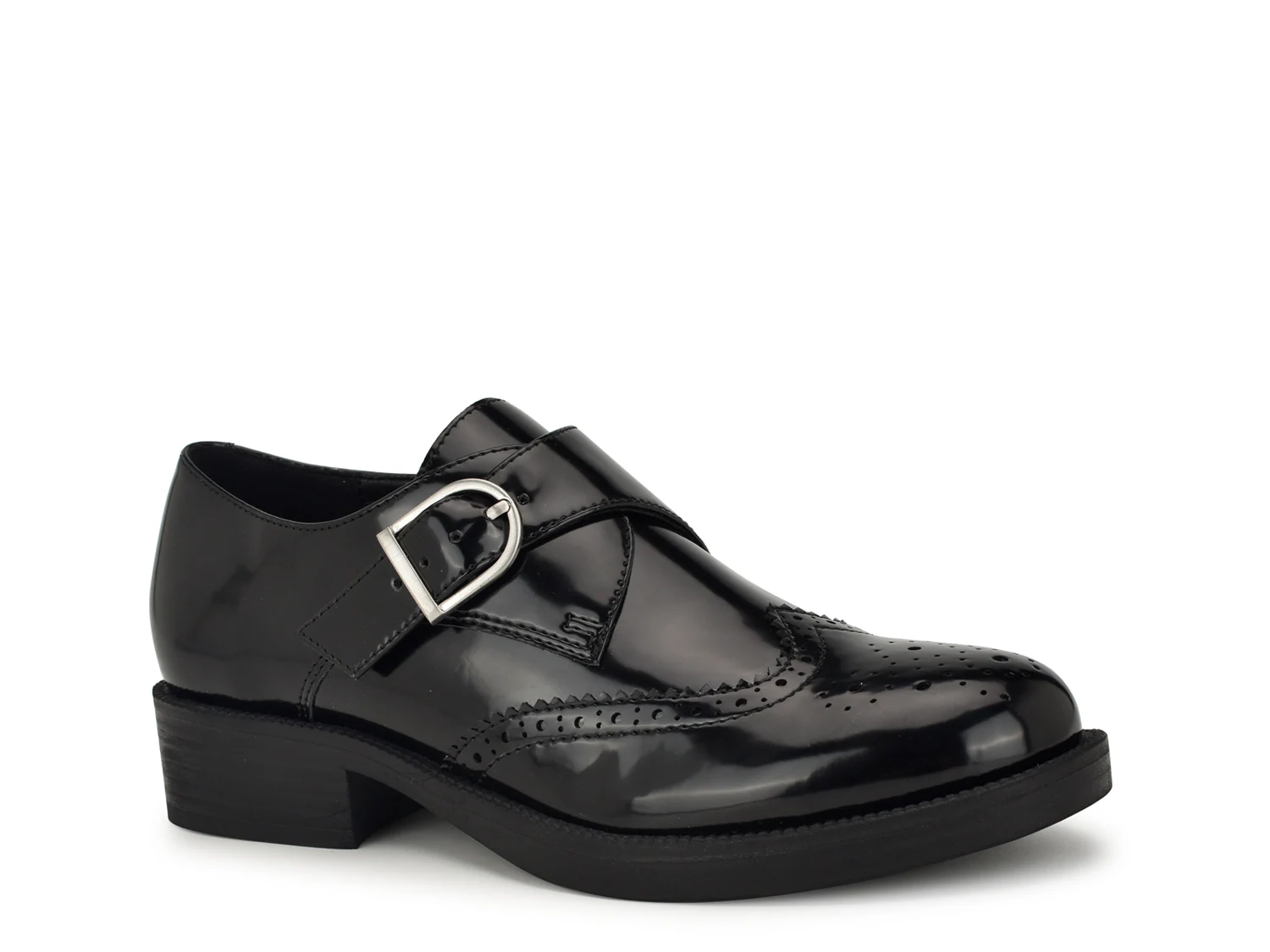 

Лоферы Smythe Wingtip Monk Strap Slip-On Nine West, черный