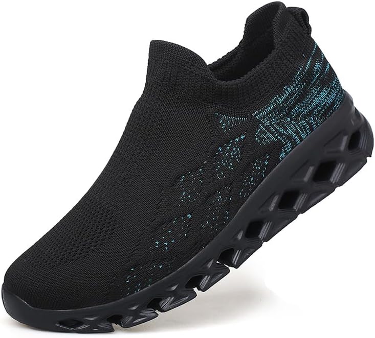 

Мужская легкая дышащая спортивная обувь из сетки- повседневные кроссовки для походов и бега на природе Hoalox, Black Bruise