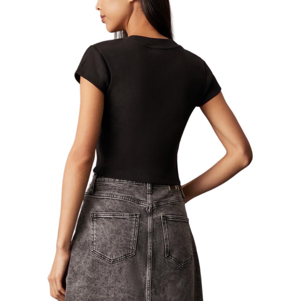Обычная футболка женская Calvin Klein, черный — фото 3