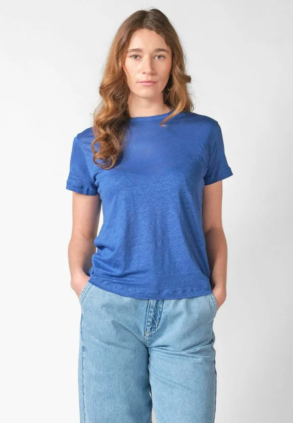

Базовая футболка rikke Klitmøller Collective, Surf Blue, Синий, Базовая футболка rikke Klitmøller Collective, Surf Blue