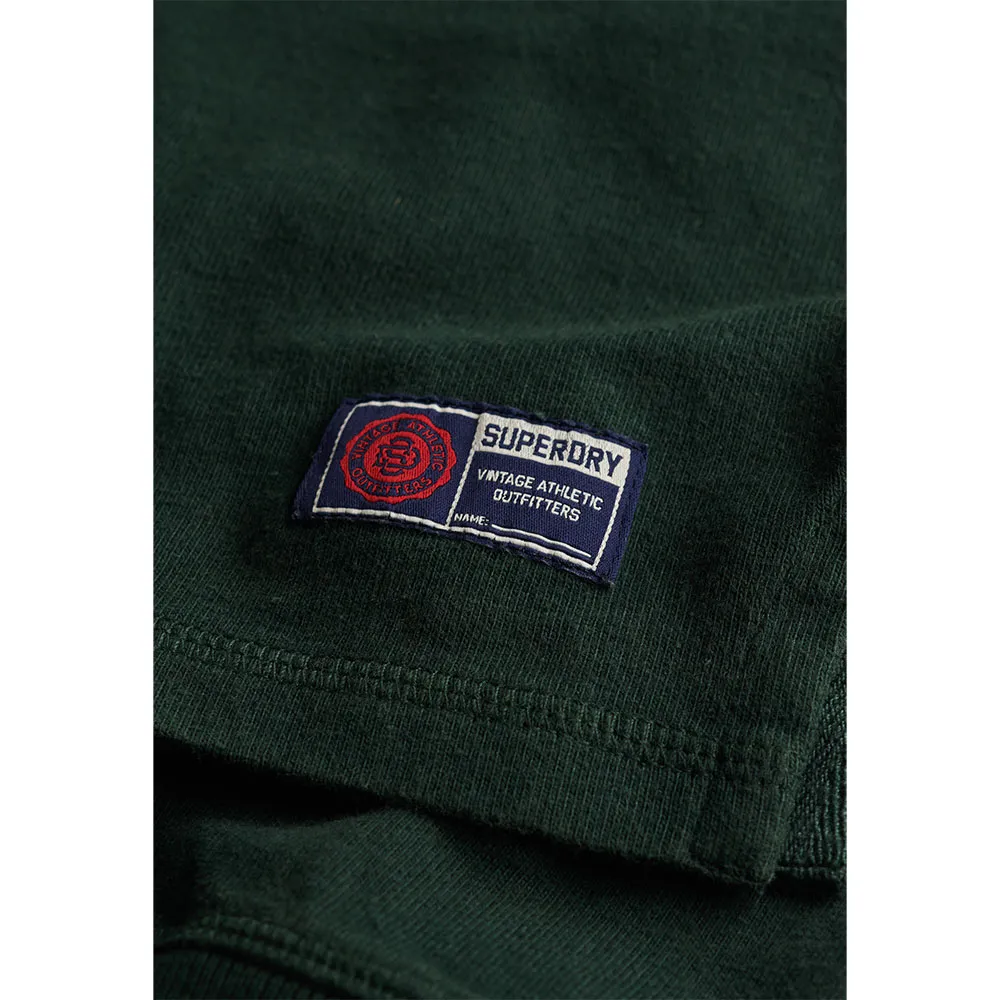 Поло с длинным рукавом Superdry Vintage Athletic Rugby, зеленый — фото 2