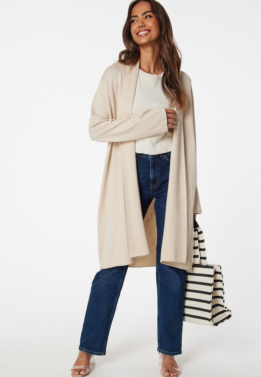 

Кардиган Viscose Fine Knitted Cardigan Bubbleroom, коричневый