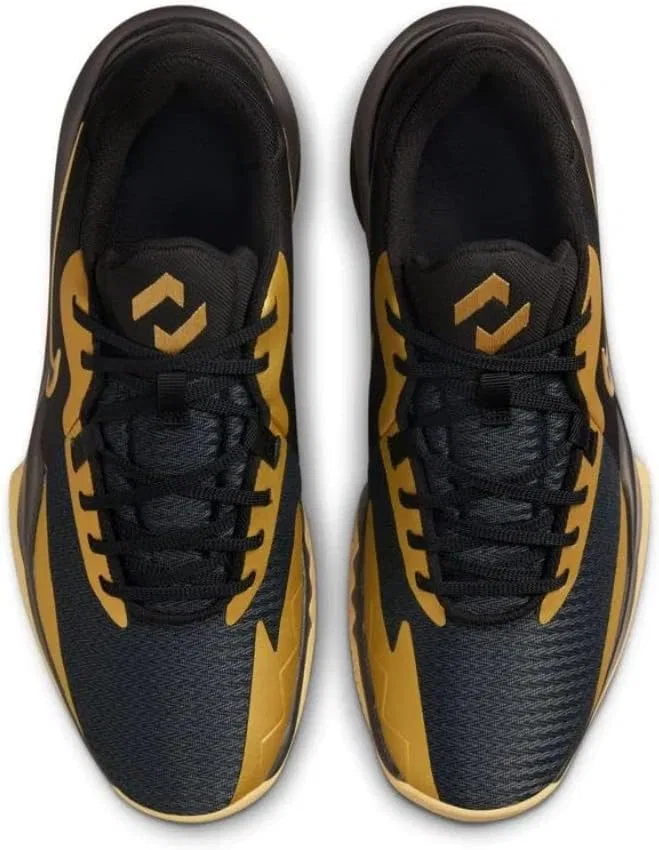 Мужские кроссовки Nike Precision 6, Black Metallic Gold — фото 3