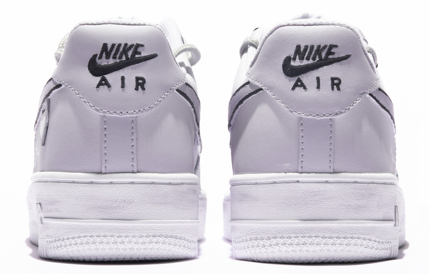 

Кроссовки для скейтбординга Air Force 1 женские низкие фиолетовый/черный/белый Nike