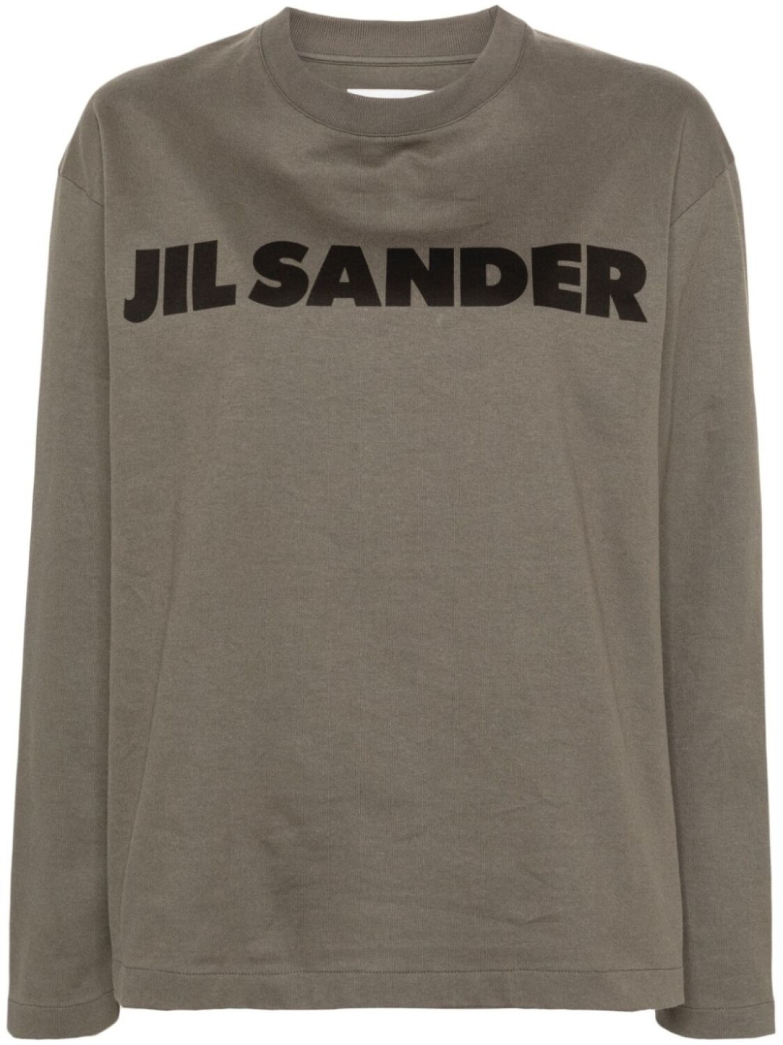 

Jil Sander футболка с длинными рукавами и логотипом, зеленый