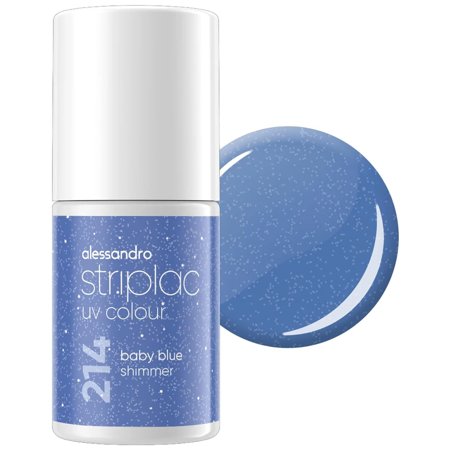 УФ-гель-лак для ногтей alessandro Striplac «Baby Blue Shimmer», 6.5 мл Alessandro