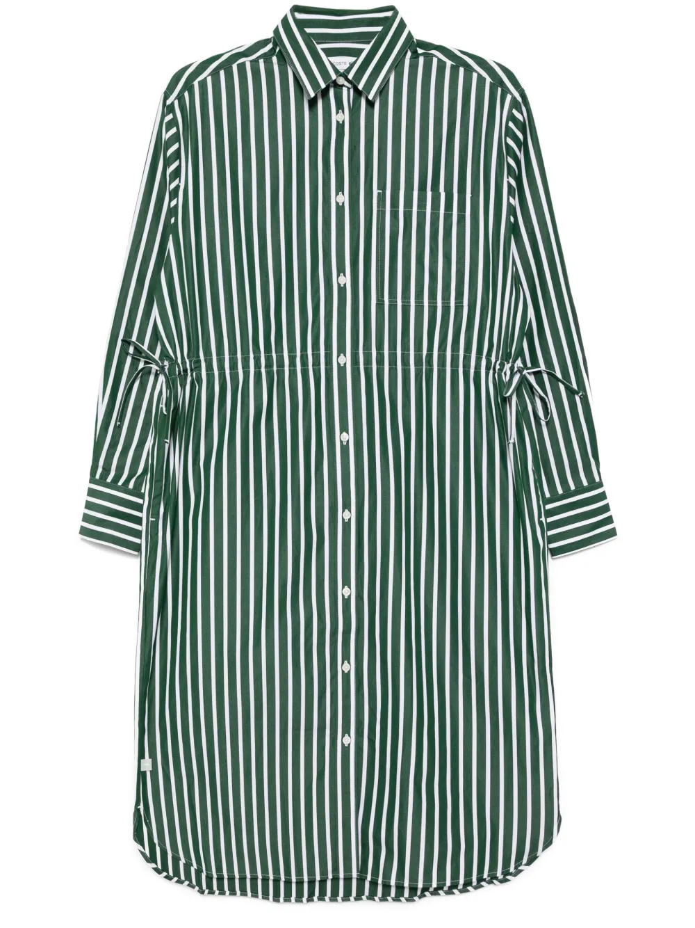 

Поплиновое платье-рубашка Lacoste, зеленый