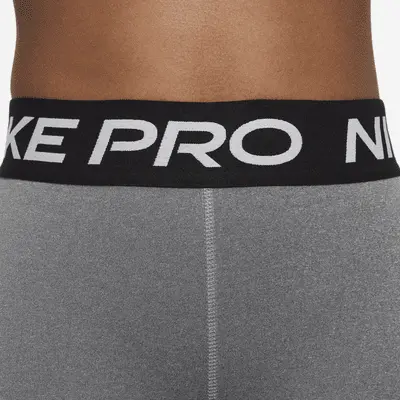 Шорты Nike Pro, цвет Carbon Heather/White — фото 4