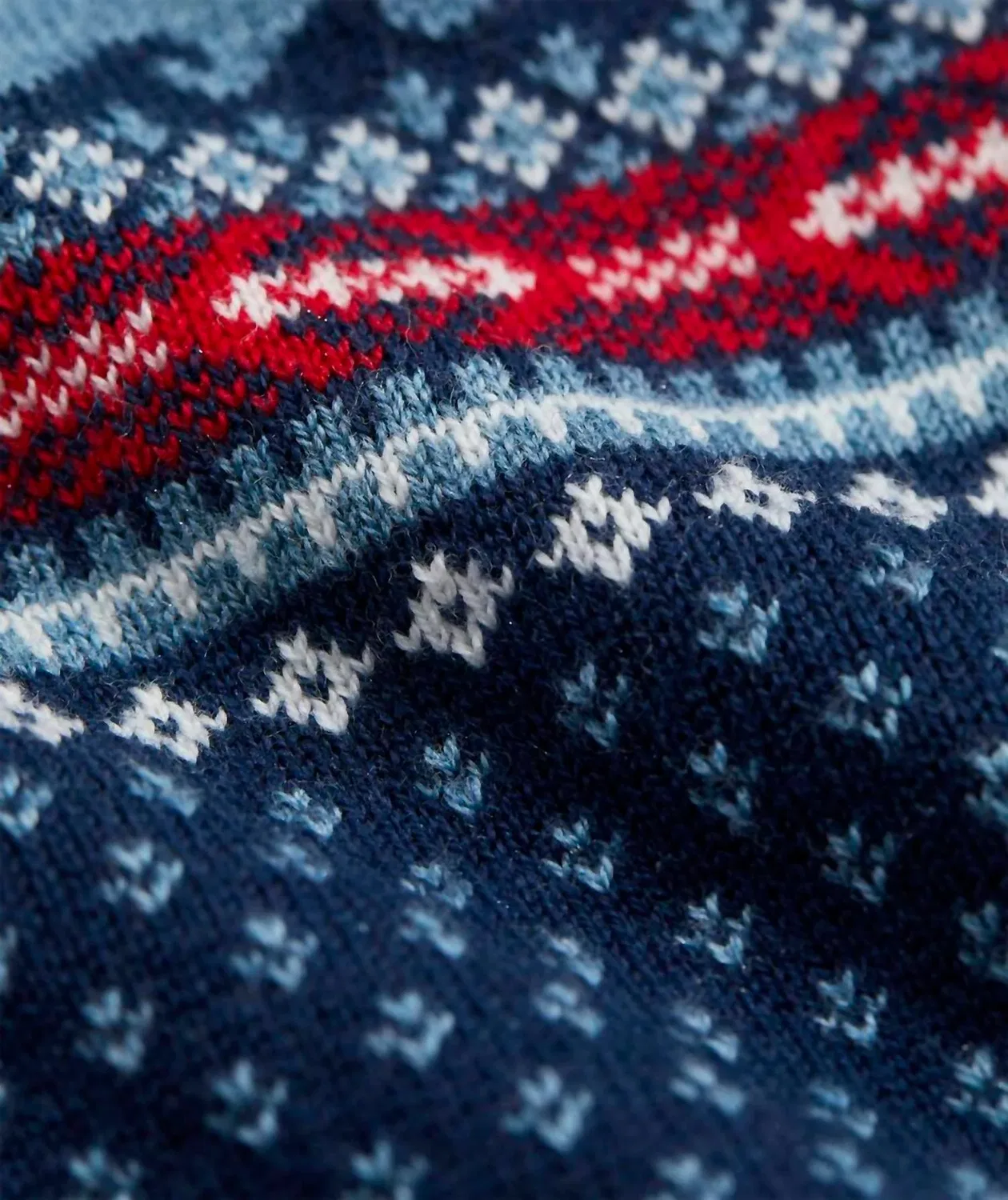 Vineyard Vines Детский пуловер Fair Isle с застежкой-молнией на четверть длины, морской темно-синий — фото 4
