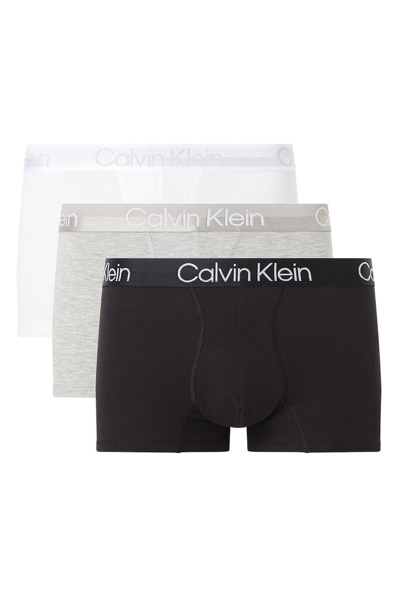 

Боксеры с логотипом - 3 пары Calvin Klein, черный