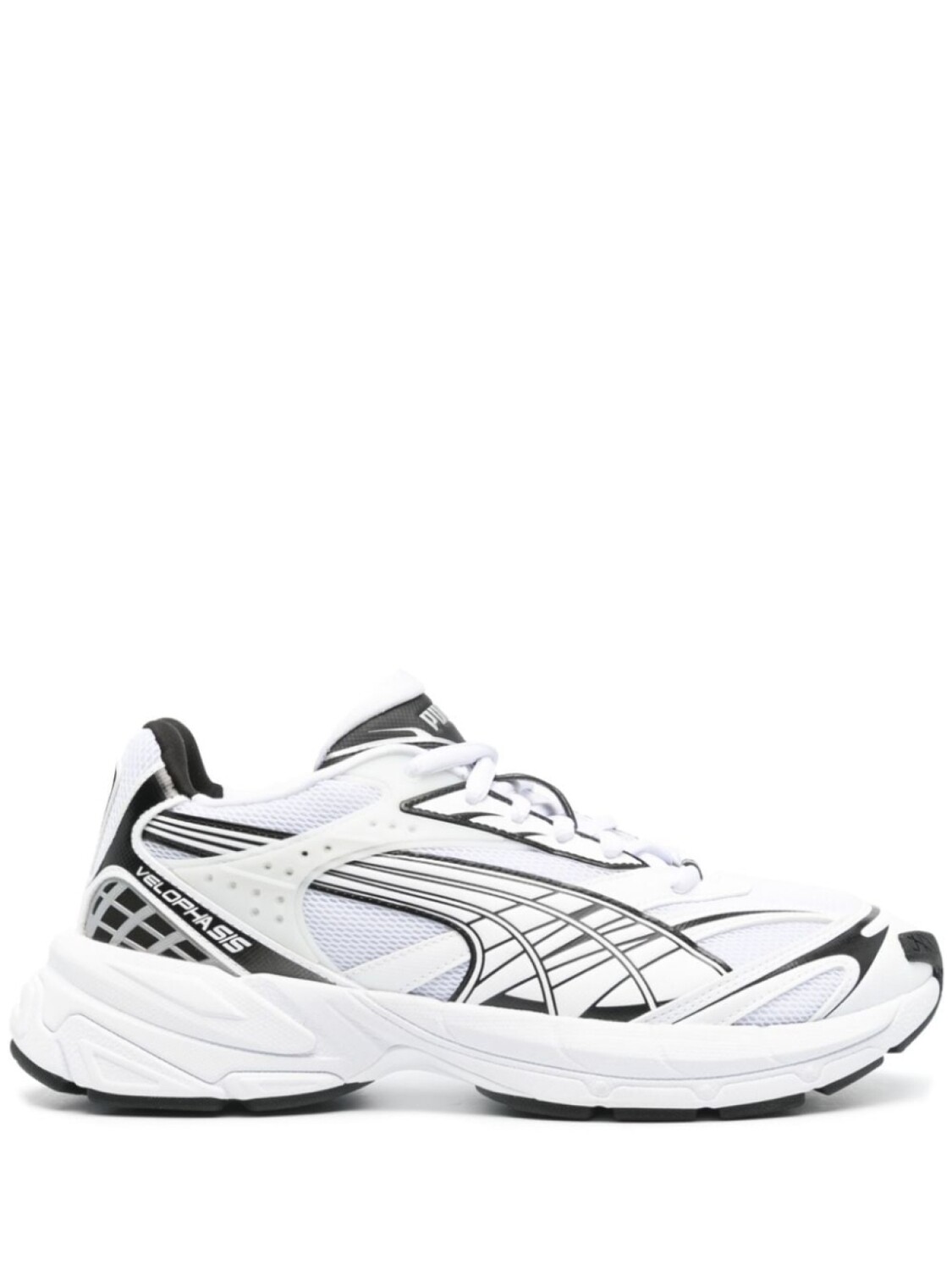 

Кроссовки спортивные Puma Velophasis со вставками, белый/черный