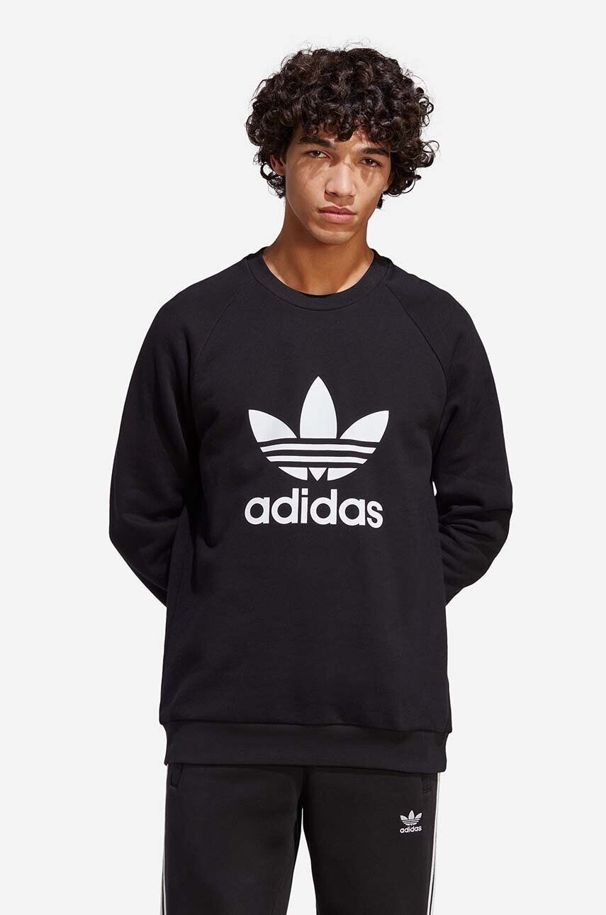 

Хлопковая толстовка adidas Originals, черный