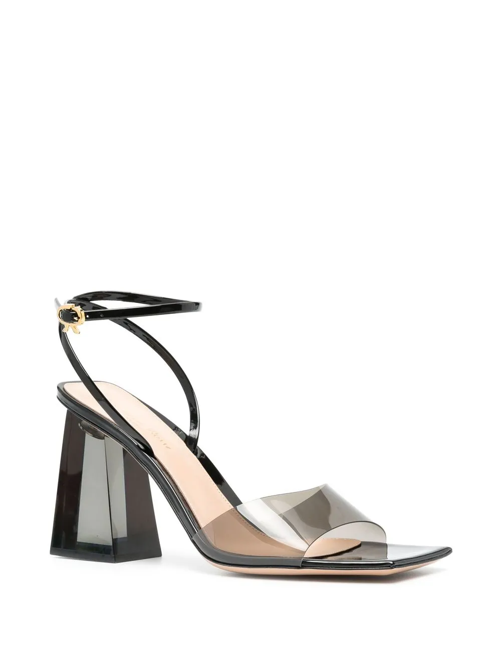 Босоножки с квадратным носком Gianvito Rossi, черный — фото 2