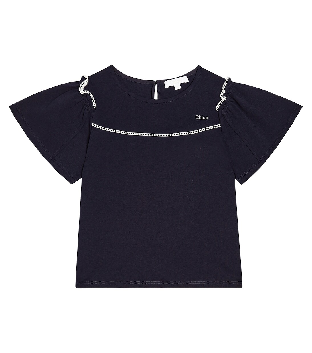 

Футболка из хлопкового джерси Chloé Kids, синий