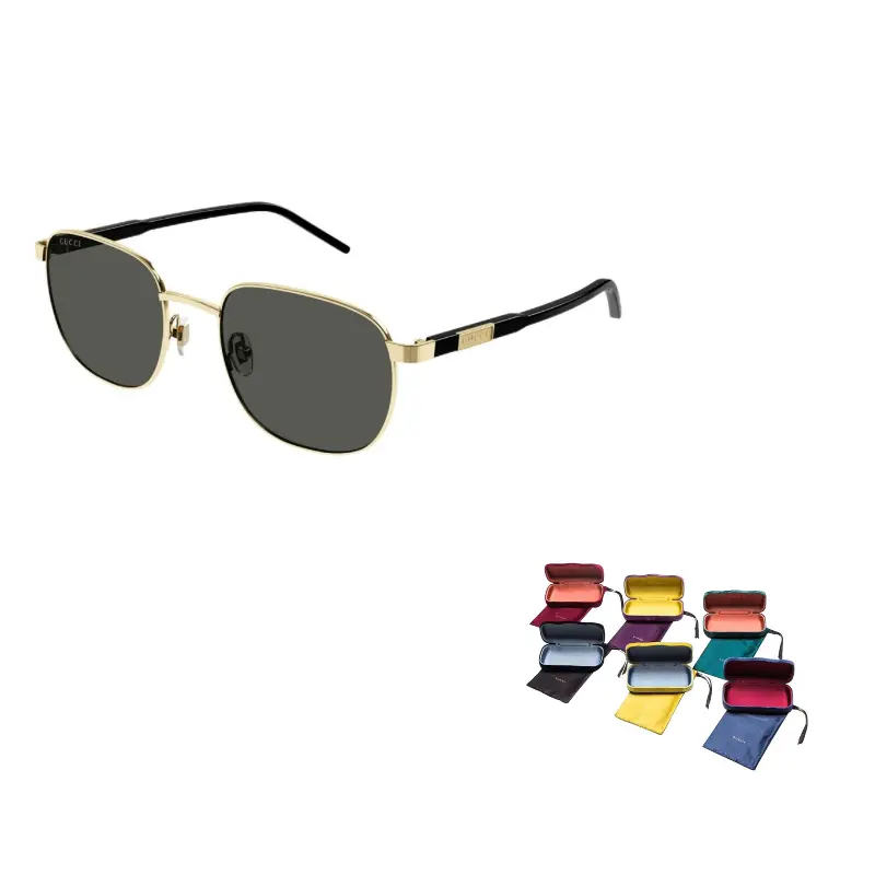 

Квадратные солнцезащитные очки Unisex Gold GUCCI, золотой