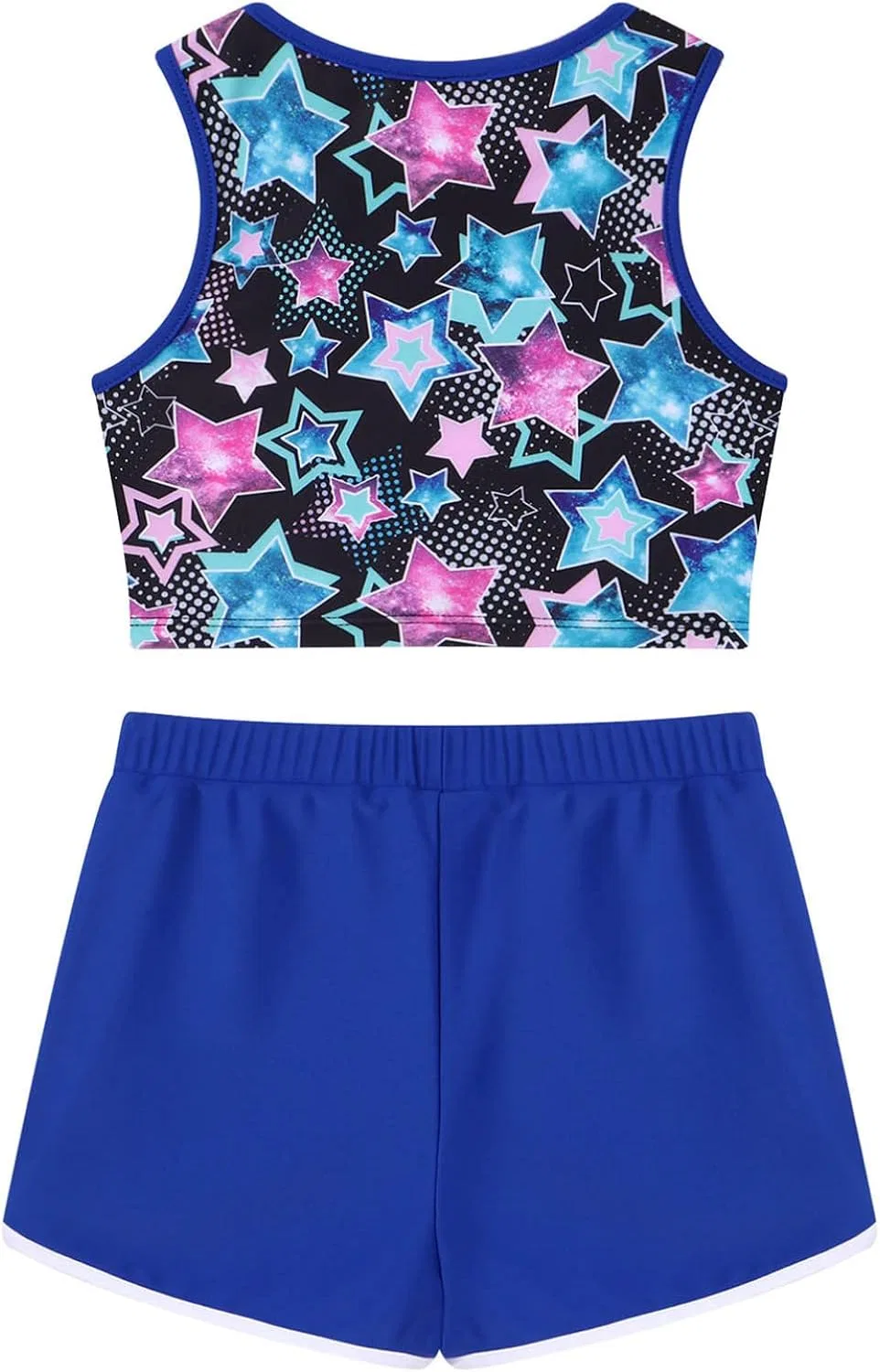Детский спортивный костюм топ и шорты Loloda, 2 предмета, Navy_blue — фото 4