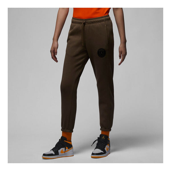 

Брюки x paris saint-germain sweatpants 'palomino' Air Jordan, зеленый