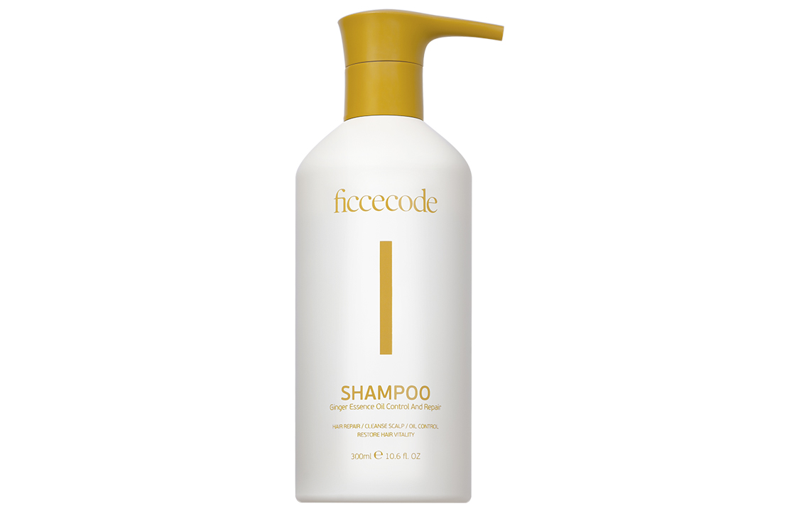 

Шампунь для контроля жирности и объема с имбирным маслом глубокое очищение стойкий аромат против пушистости 300 мл FicceCode