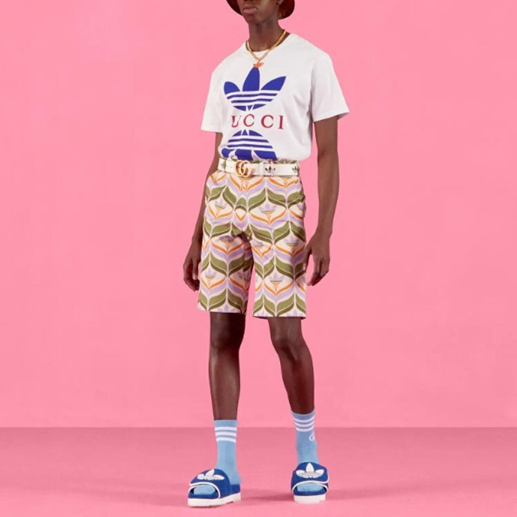 Футболка X Adidas Cotton Jersey белая Gucci, белый — фото 3