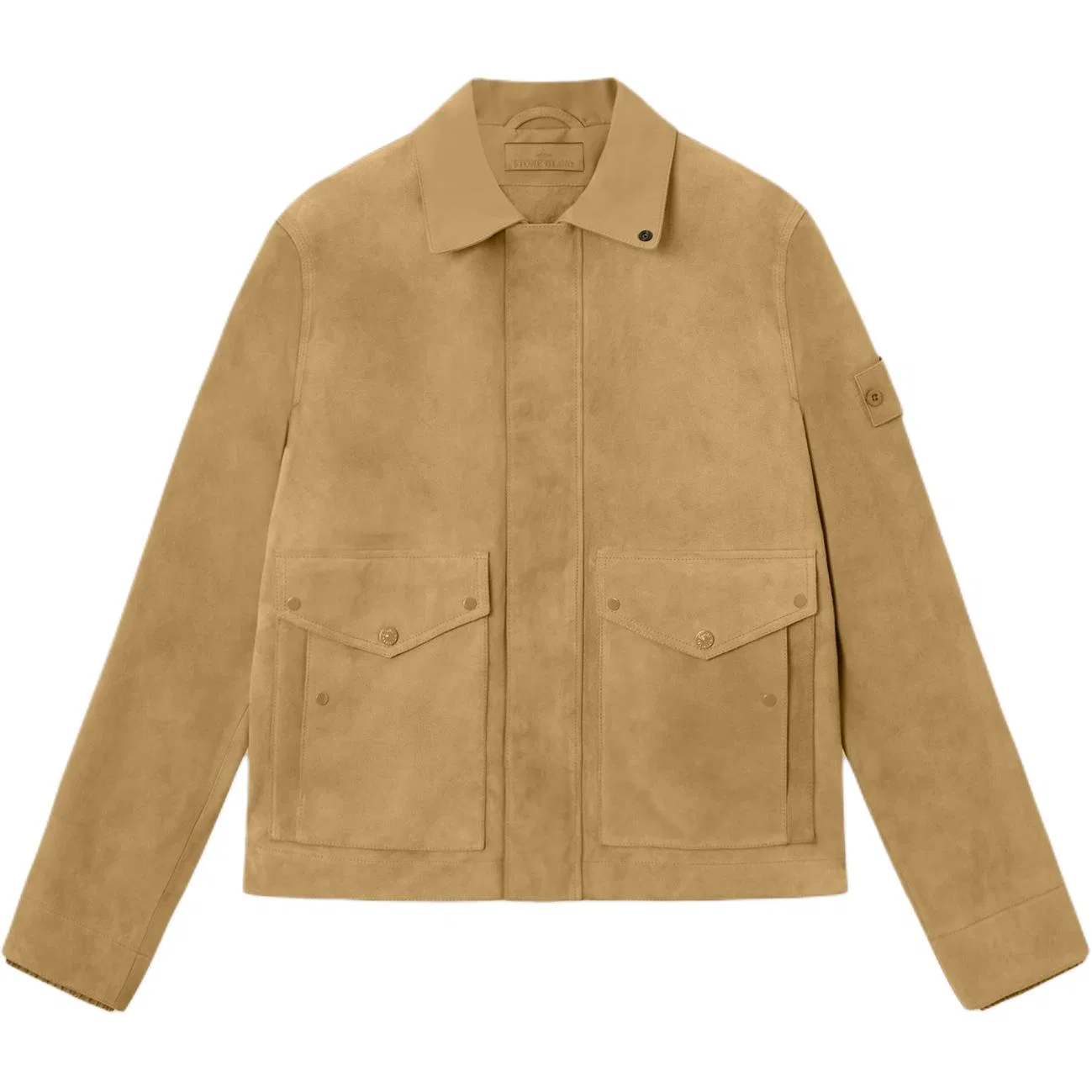 Куртка из замши STONE ISLAND, Dark Beige