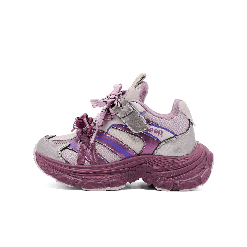 

Explorer 20 детские утепленные нескользящие износостойкие ботинки Jeep, фиолетовый[thin cotton]