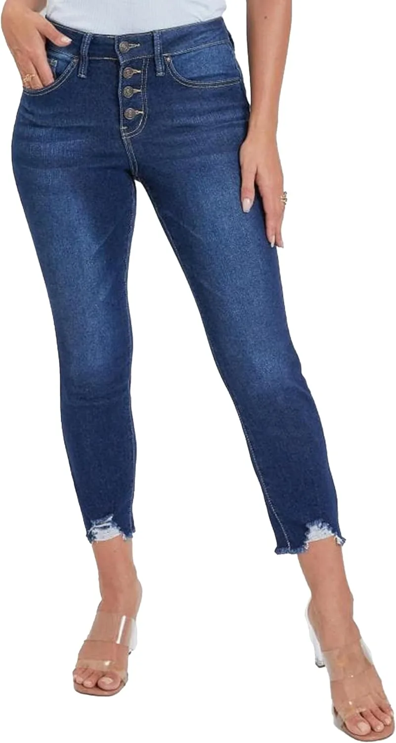 

Royalty for Me Women's Petite 4 Button Skinny Ankle Sustainable Jean