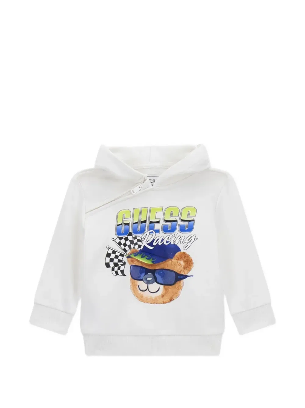 Спортивный костюм с капюшоном и принтом Guess Kids, белый — фото 3