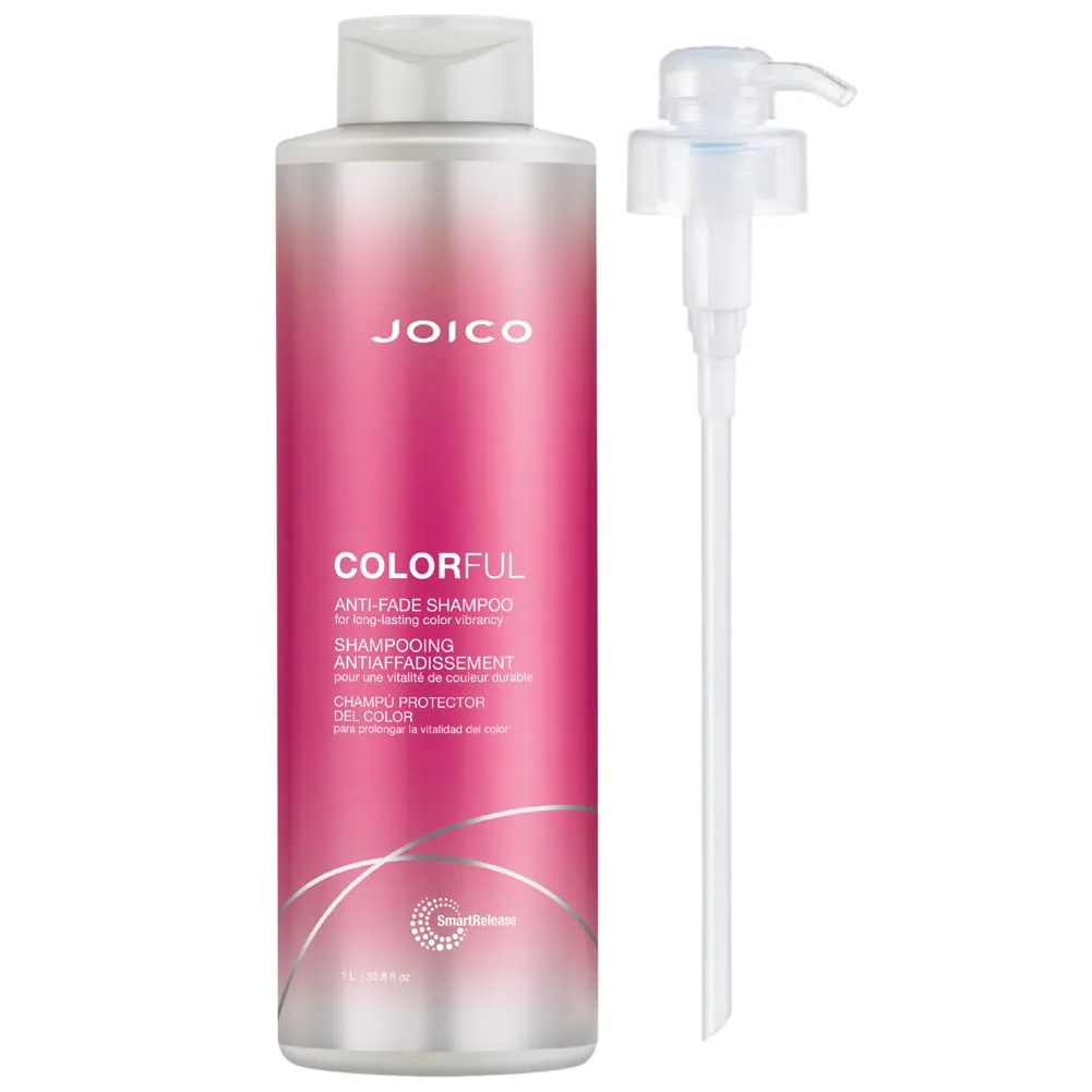 Шампунь Joico Colorful Anti-Fade | Для окрашенных волос | Сохраняет цвет и яркость волос надолго | Придает блеск и уменьшает ломкость | Без сульфатов | С маслом камелии и экстрактом граната