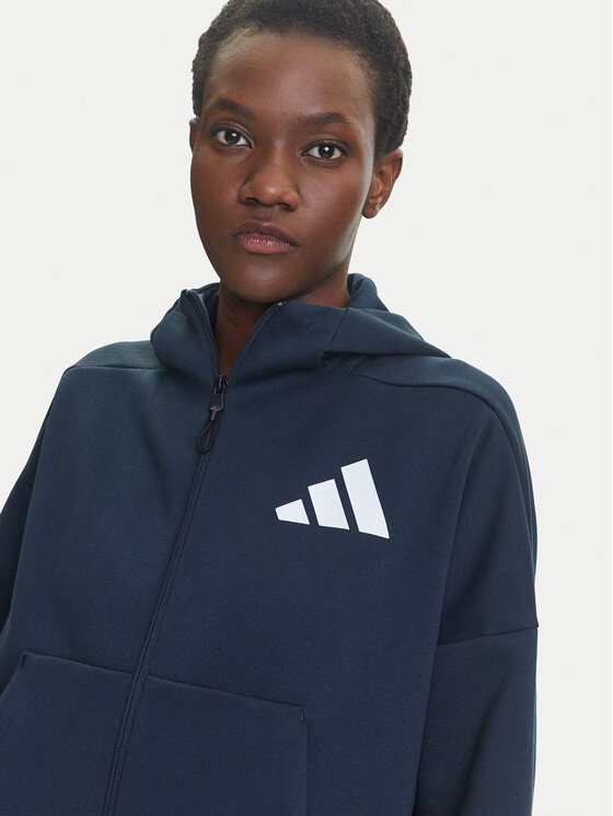 Свободный крой толстовка Z.N.E. JW5320 Adidas, синий — фото 4