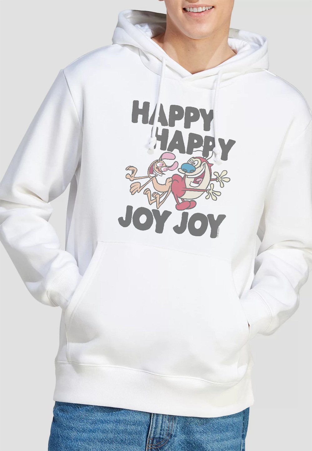 

Толстовка REN AND STIMPY HAPPY HAPPY Cotton Soul, белый