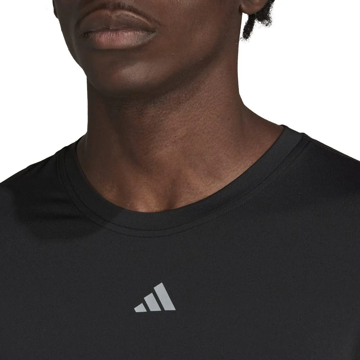 Футболка с длинным рукавом Adidas Techfit, черный — фото 3