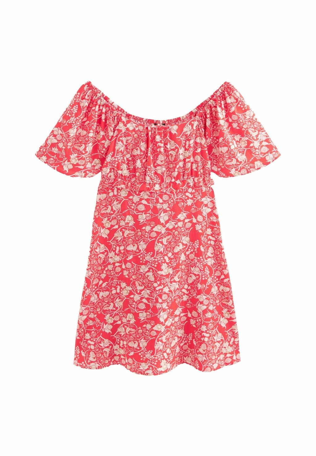 

Дневное платье FLUTTER SLEEVE SQUARE NECK REGULAR FIT Next, красный