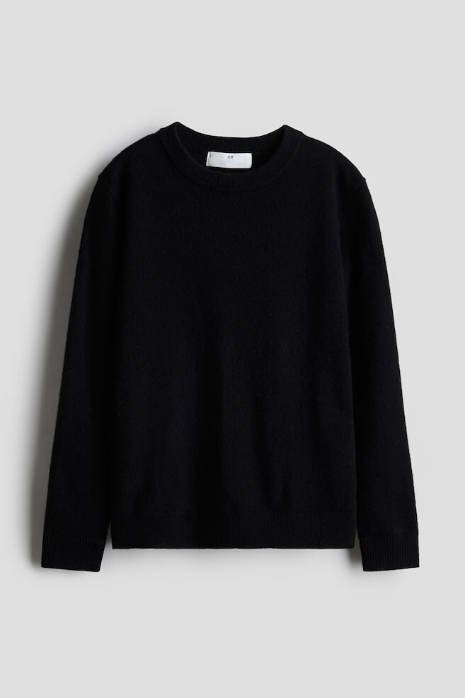 

Свитер из кашемировой смеси H&M, черный