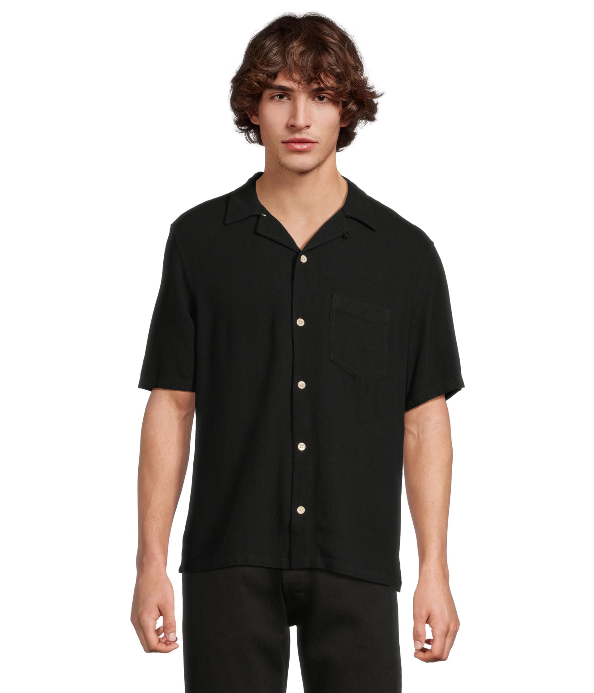 

Рубашка AllSaints Cudi Short, черный