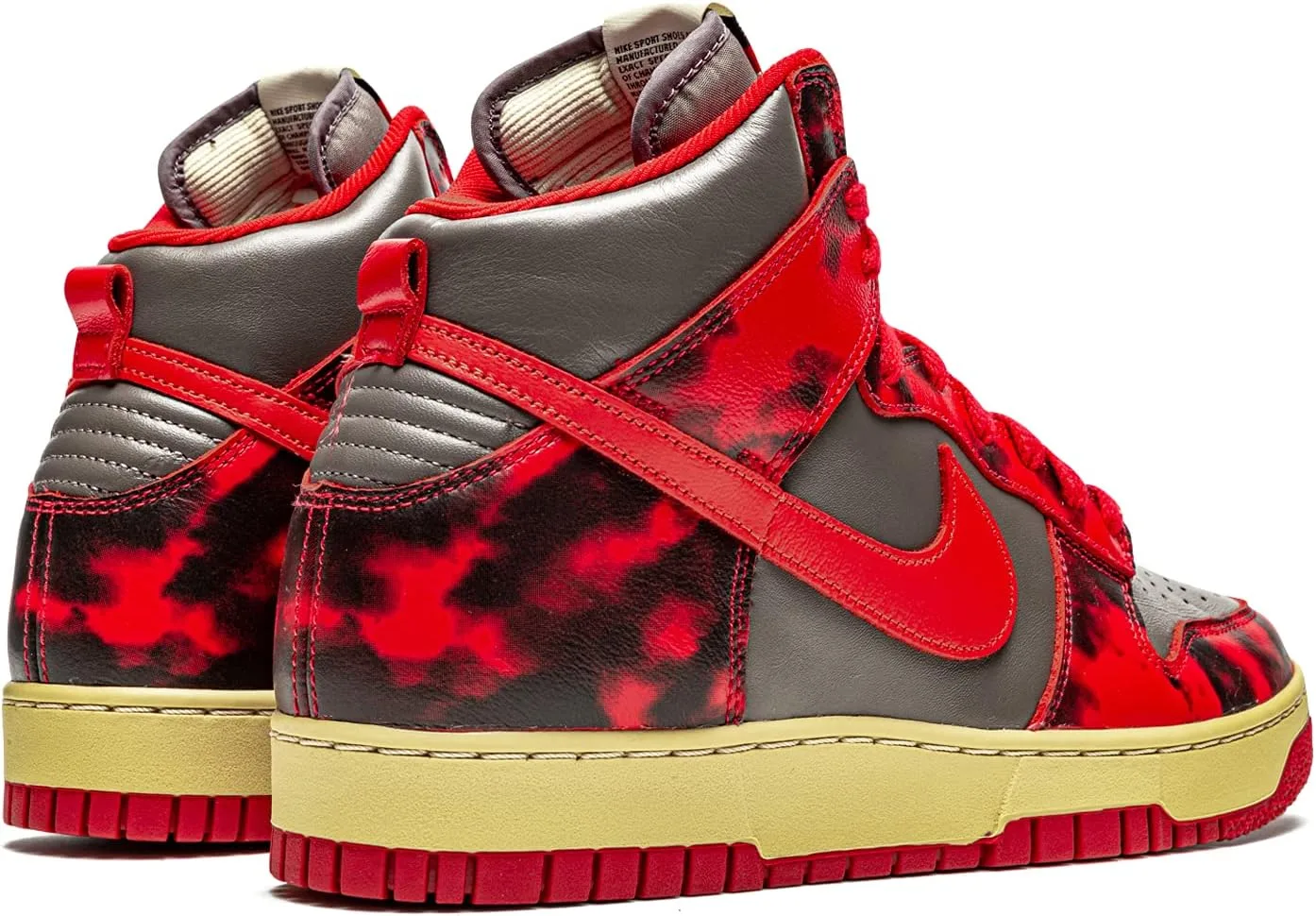 Мужские баскетбольные кроссовки Nike Dunk Hi Retro, красный/коричневый — фото 3