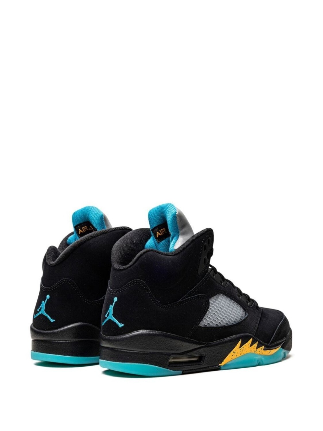 Кроссовки Air 5 Retro Aqua Jordan, черный — фото 3