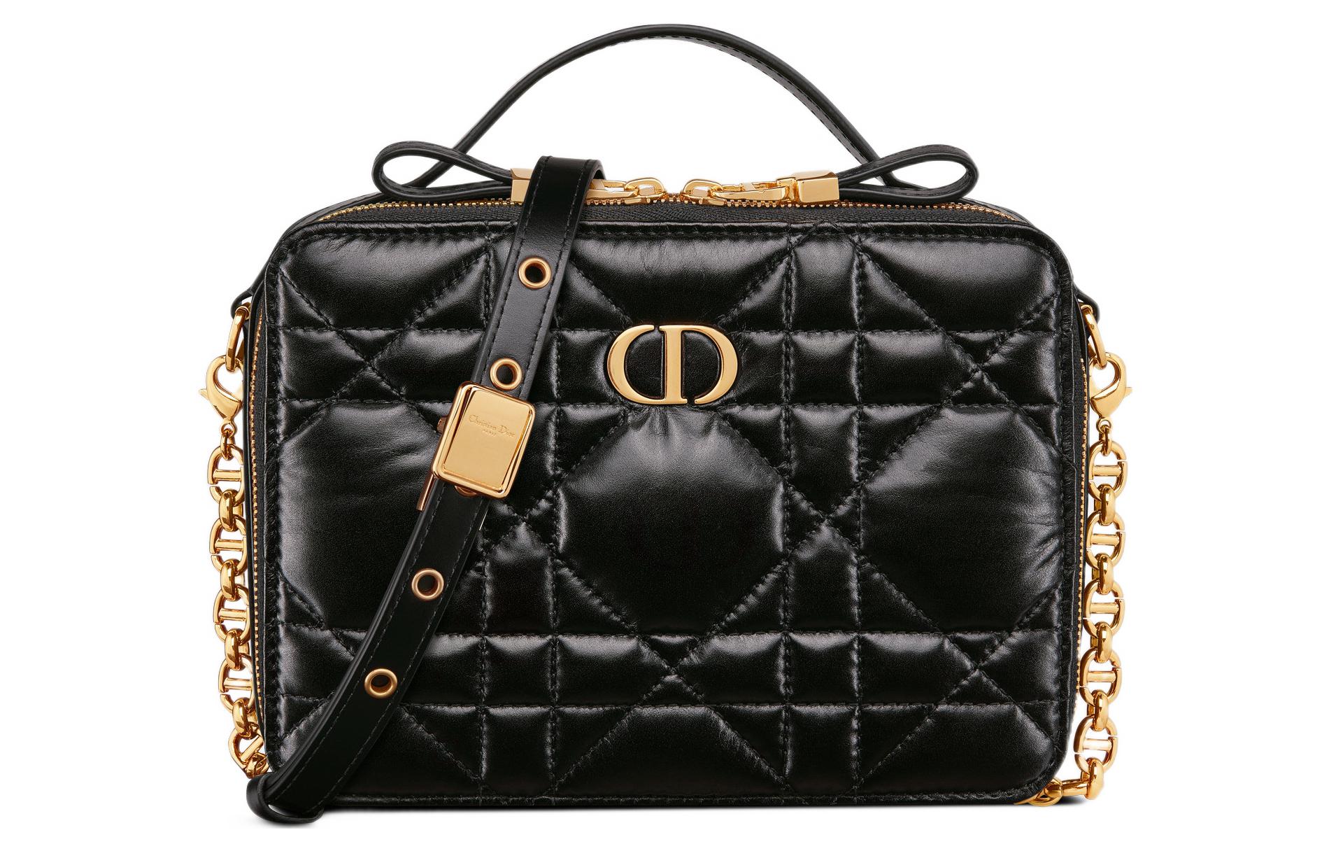 

DIOR Кожаная сумка через плечо Cow Leather, женская, черная