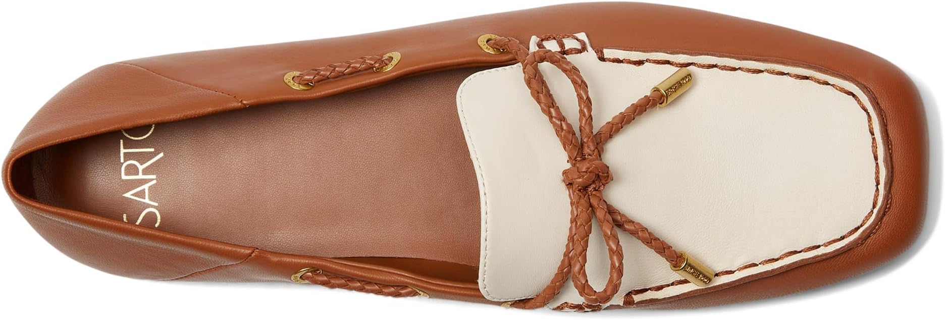 Лоферы Franco Sarto Zepher, Tan/White — фото 2