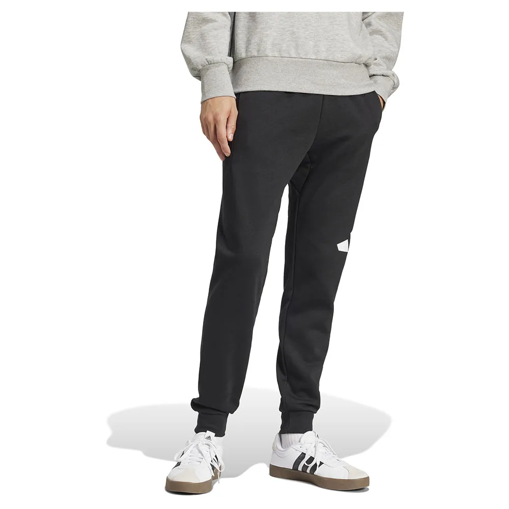 Джоггеры adidas Essentials Big Logo Cuffed Fleece, черный — фото 4